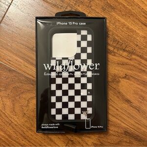 NWT Wildflowers Checkered iPhone 15 Pro Case